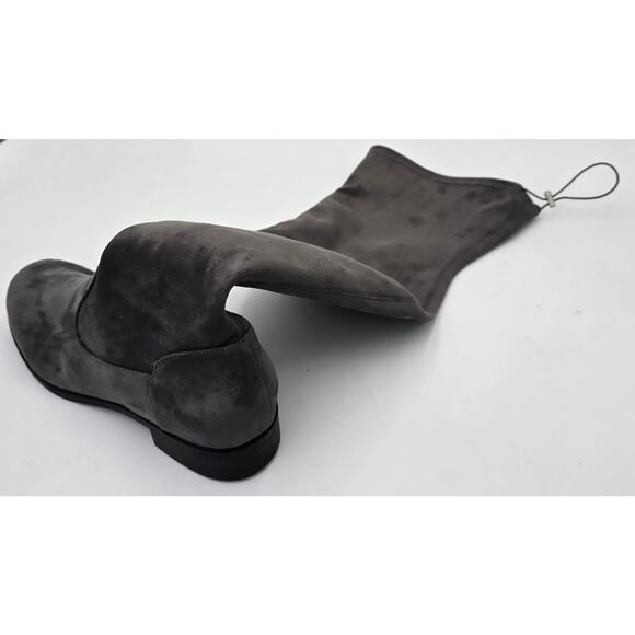 JUSTFAB Reena Over The Knee Boots Gray Faux Suede Women's 8.5 - Picture 5 of 10